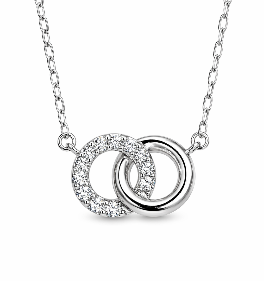 0.17 Carat Circle Diamond Necklace